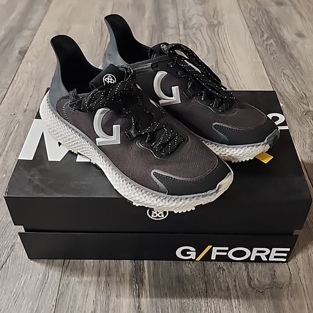 G/FORE Men's Black and Gray Athletic Sneakers